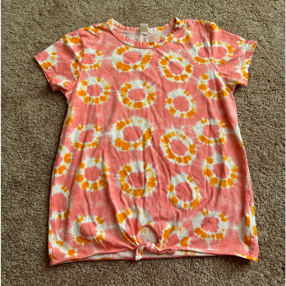 Crewcuts Tie Dye T-Shirt, Fun tie at the waist, Size 14